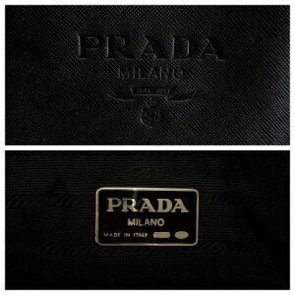 Prada tote black handbag bag Saffiano leather - Picture 6 of 10